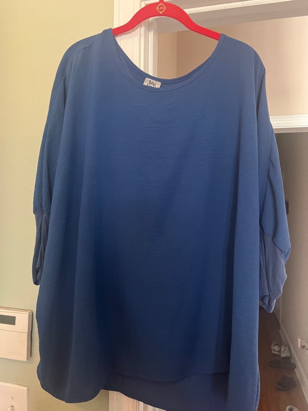 ivy jane Slate Blue Oversized Scoop Neck Tunic